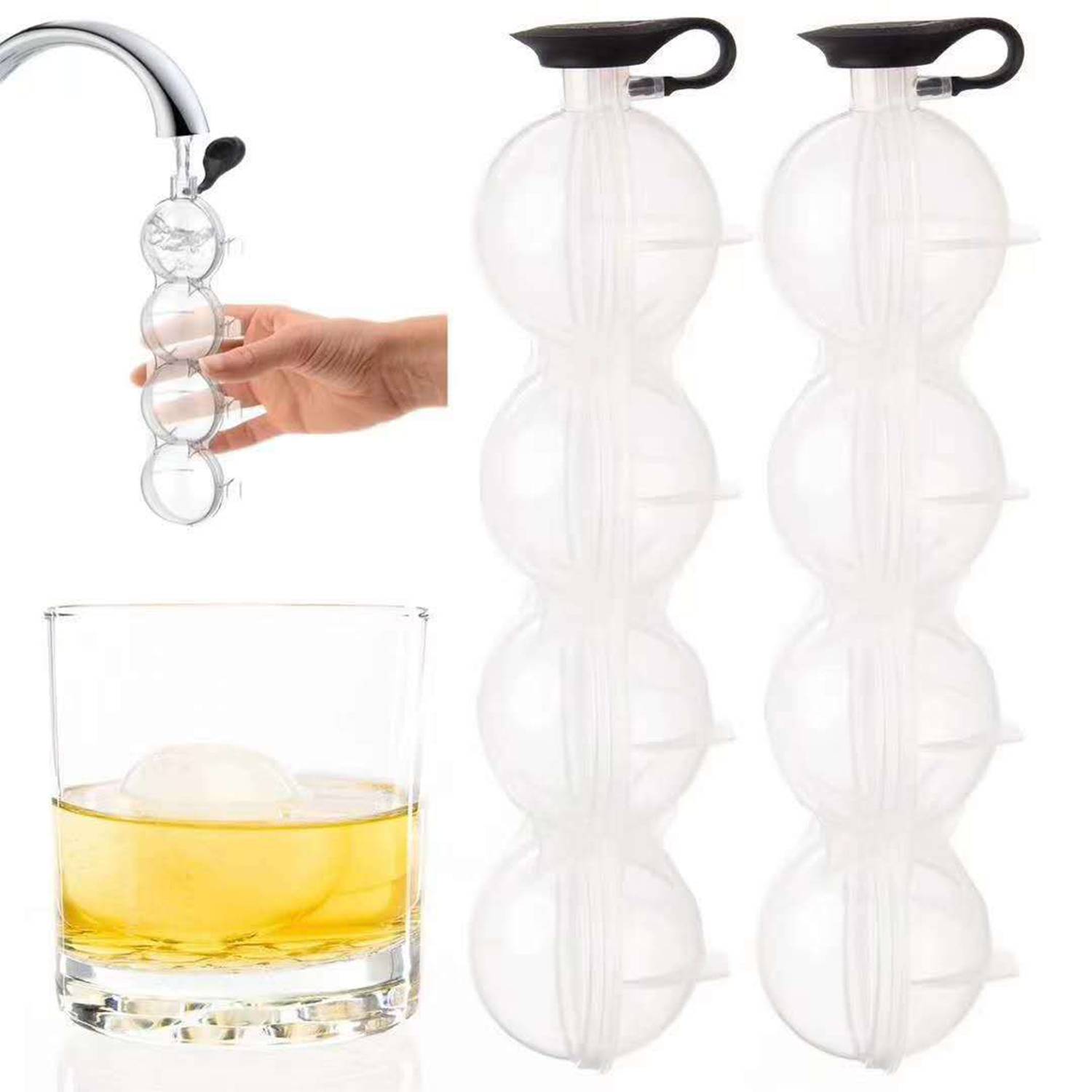 Four-Hole Round Ice Grid Mold 2