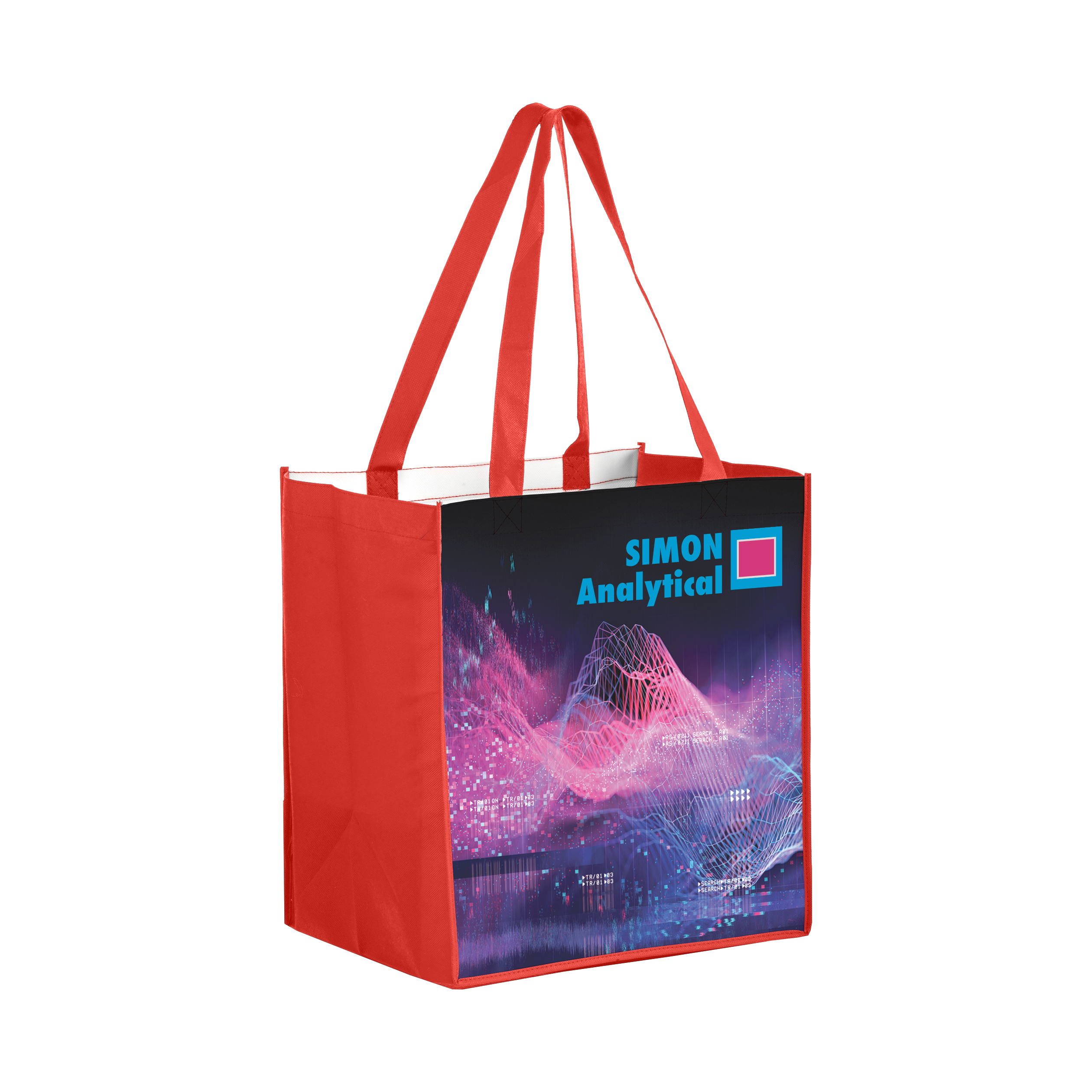 Dye Sublimated Laminated Non Woven Grocery Bag