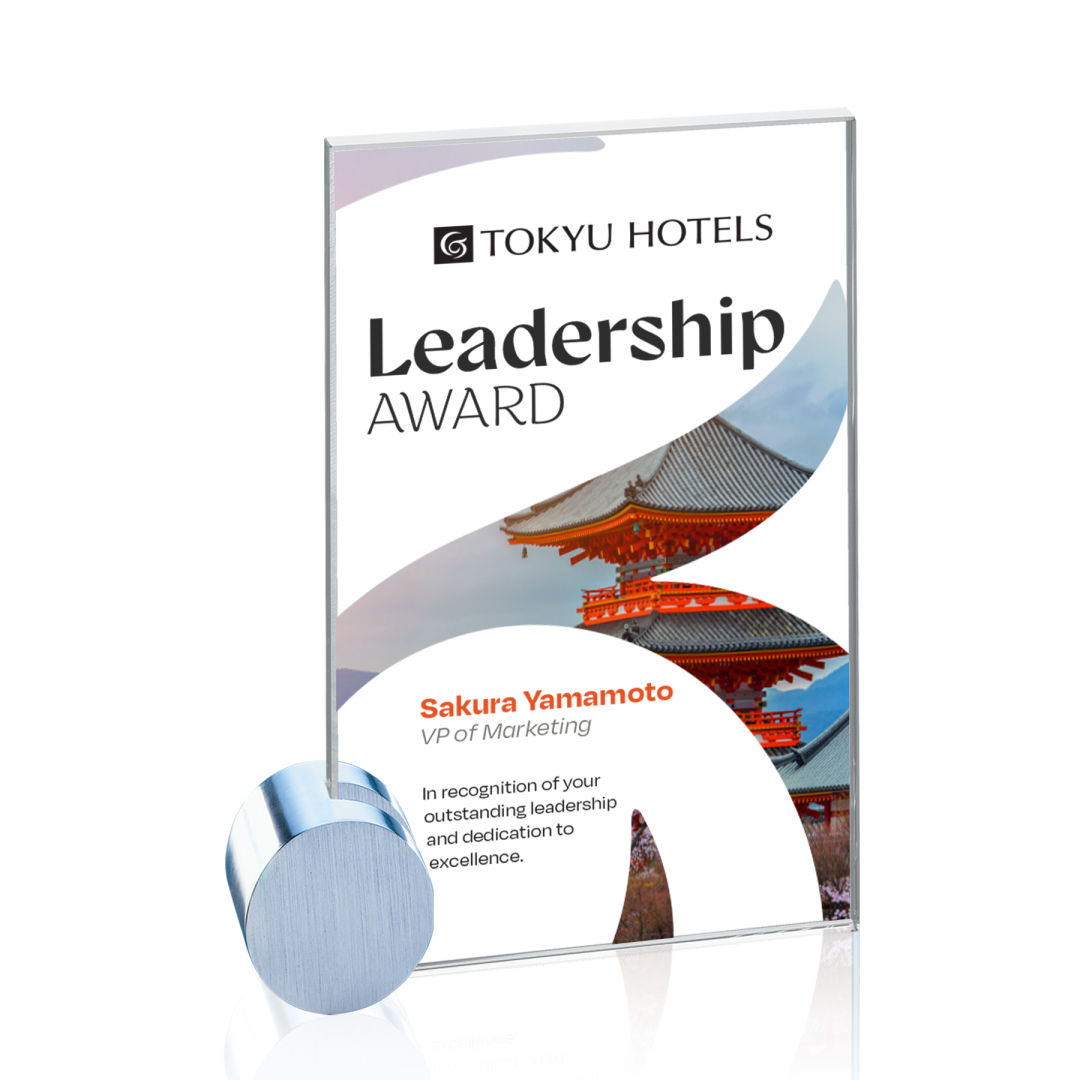 Bermuda VividPrint™ Award - Starfire/Chrome Circle 19