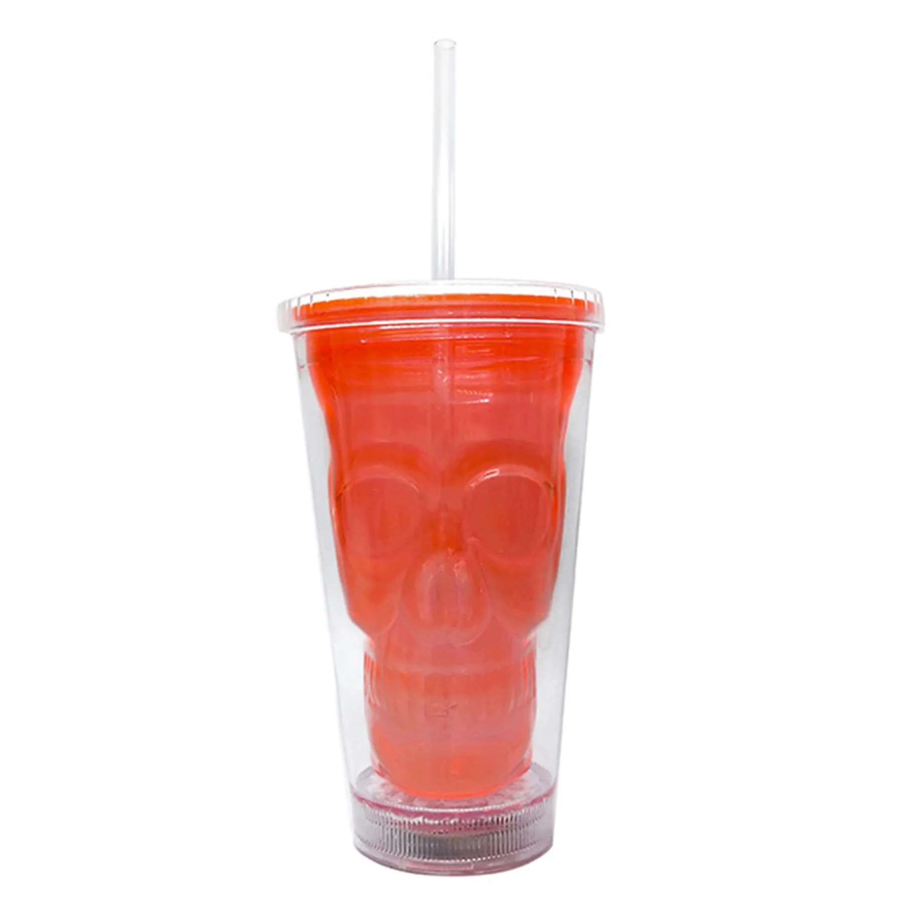 15.2Oz Led Skull Straw Cup 3