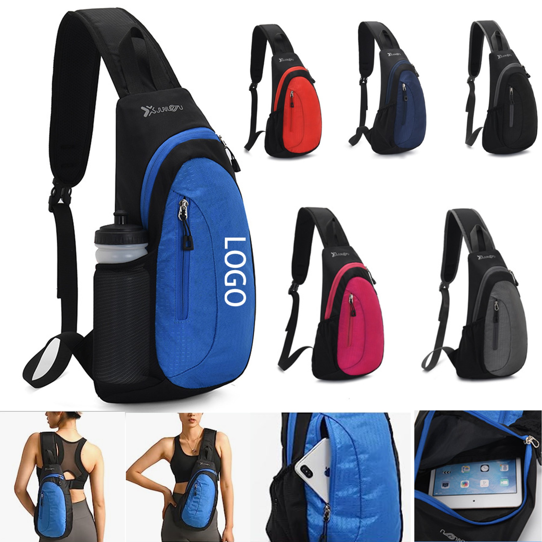 Cross Body Chest Sling Backpack 2