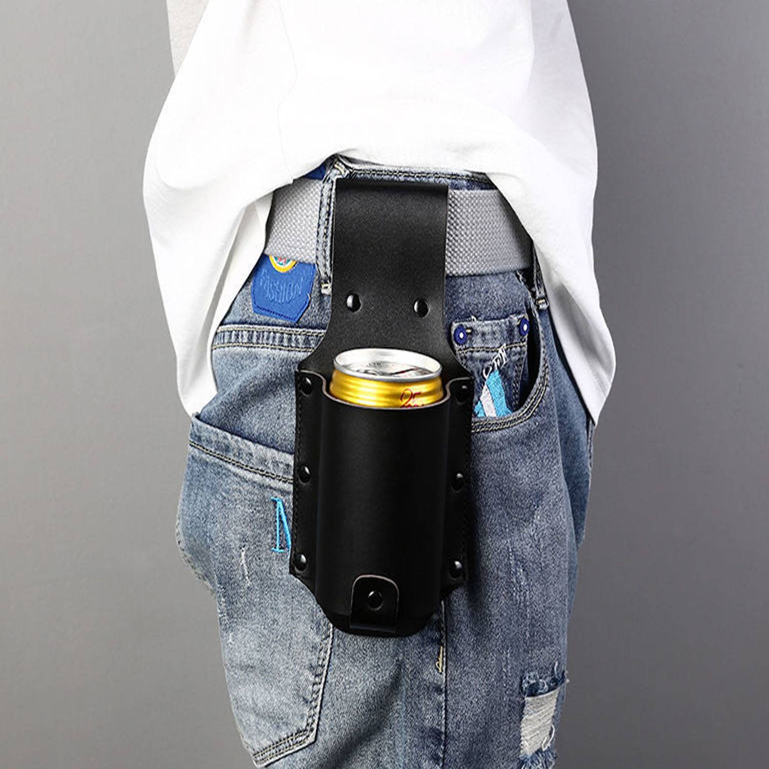 Waist Hanging PU Cup Sleeve 5