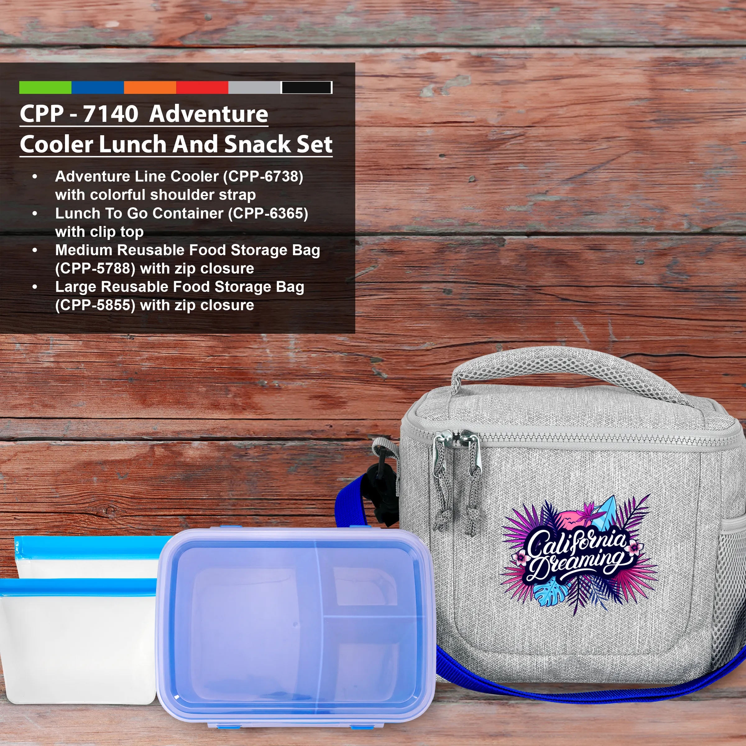 Adventure Cooler Lunch & Snack Set 8