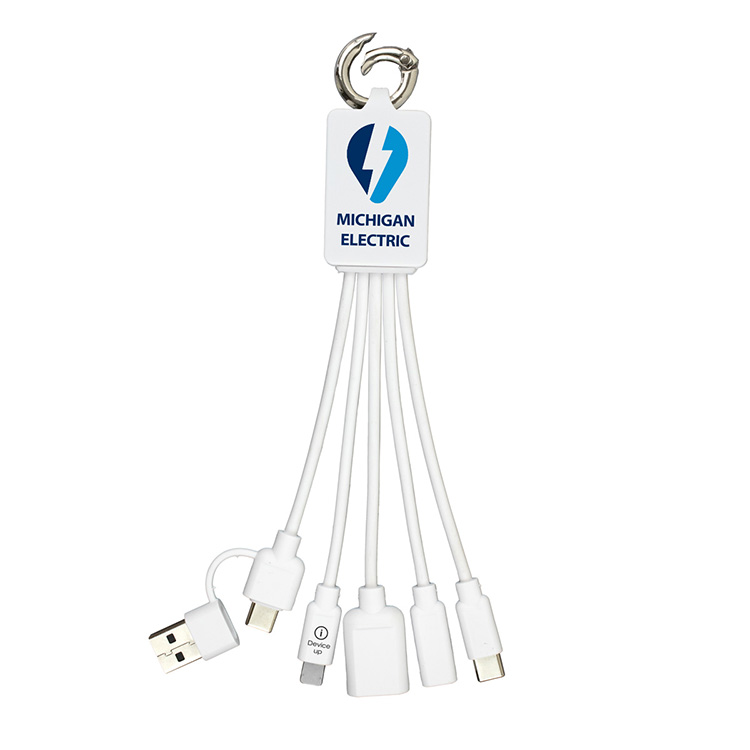 "FUSION" Charging Cable With 2 Port USB Hub 10
