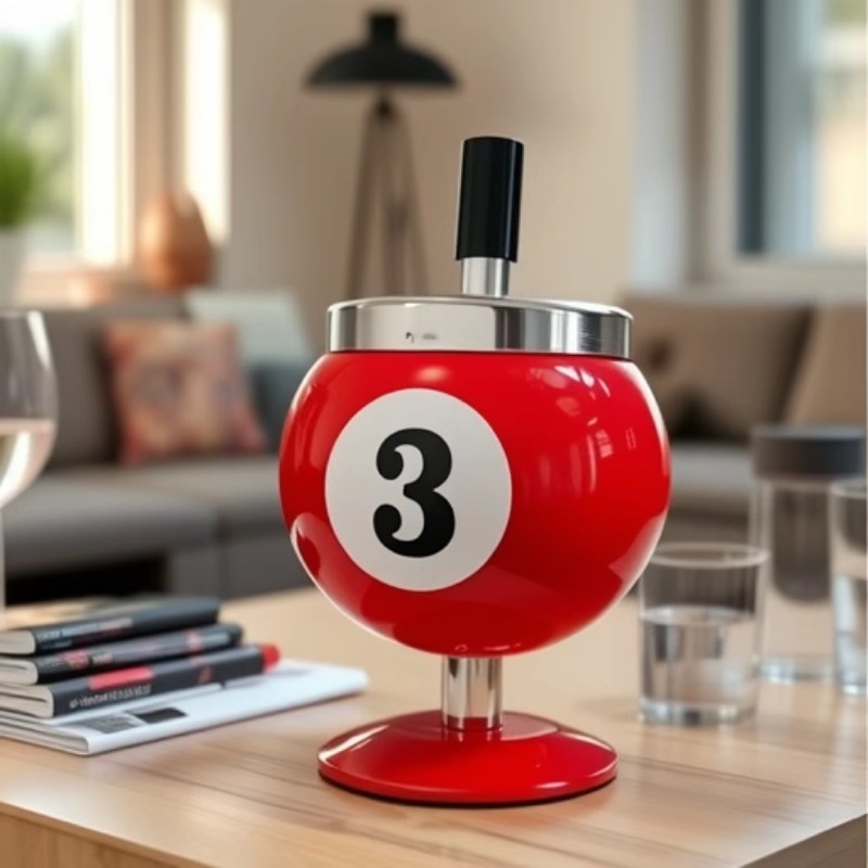 Creative Billiards Ashtray with Cover 6