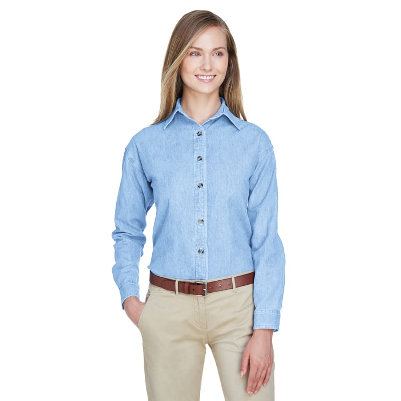 UltraClub Ladies' Cypress Denim 4