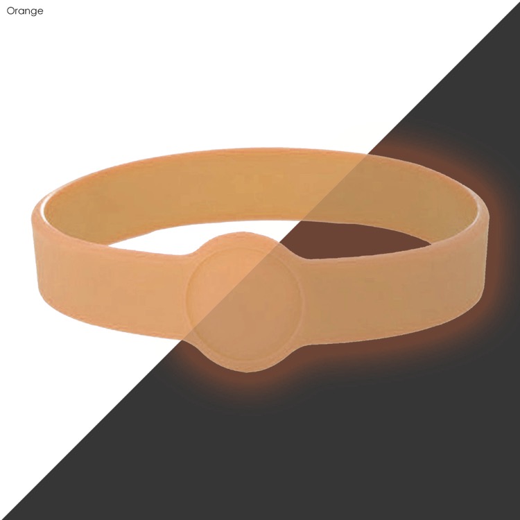 Neon Glow Silicone Wrist Band Custom Design 5