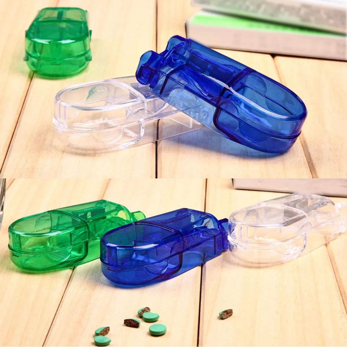 Portable Tablet Cutter with Blade and Storage Compartment 3