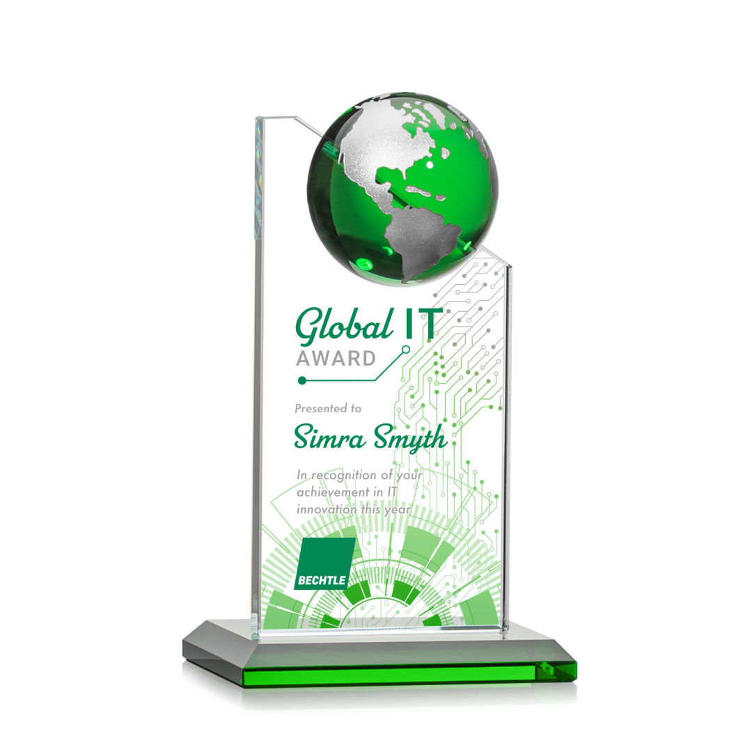 Arden VividPrint™ Award - Green/Silver 6