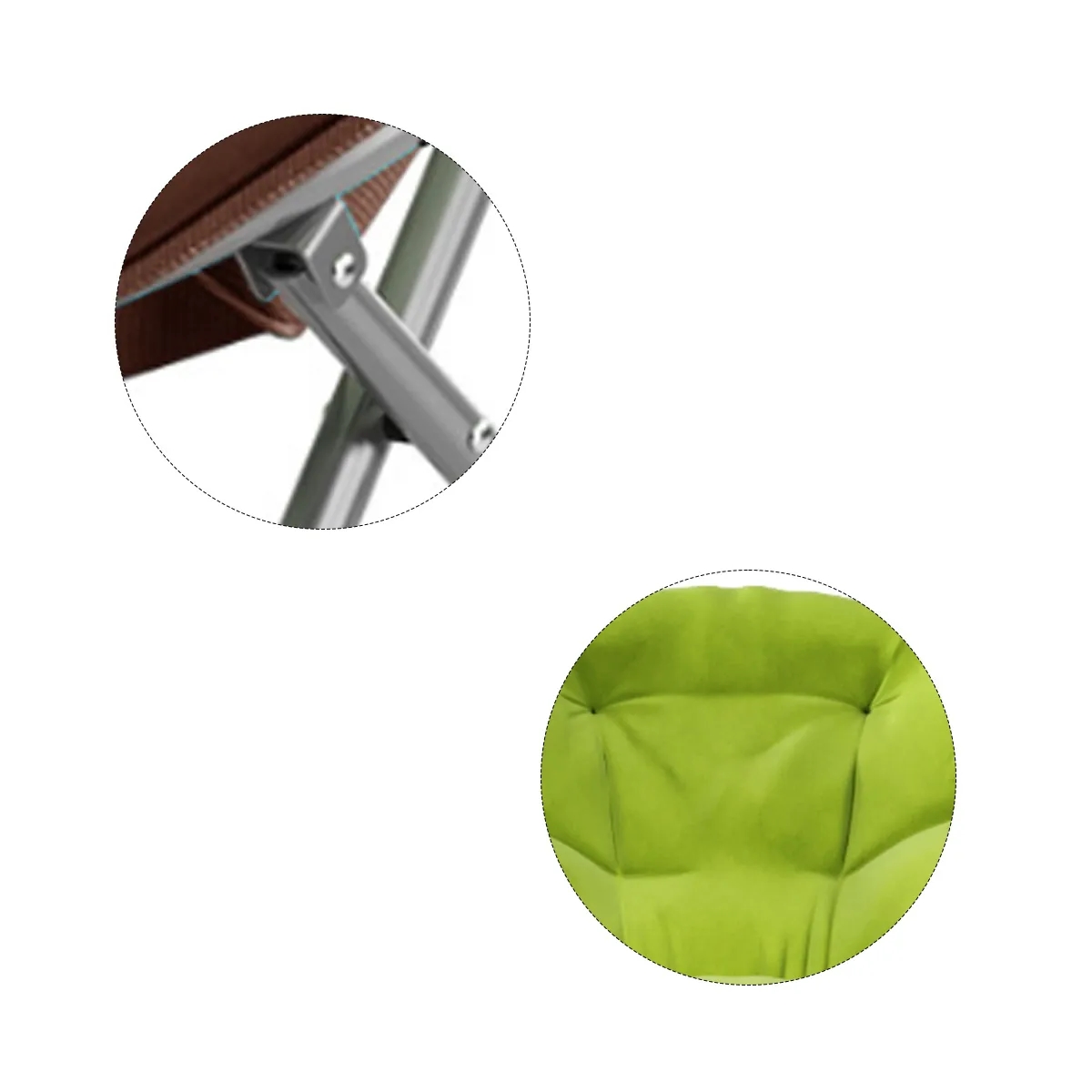 Comfortable Folding Padded Moon Chair For Lounging 2