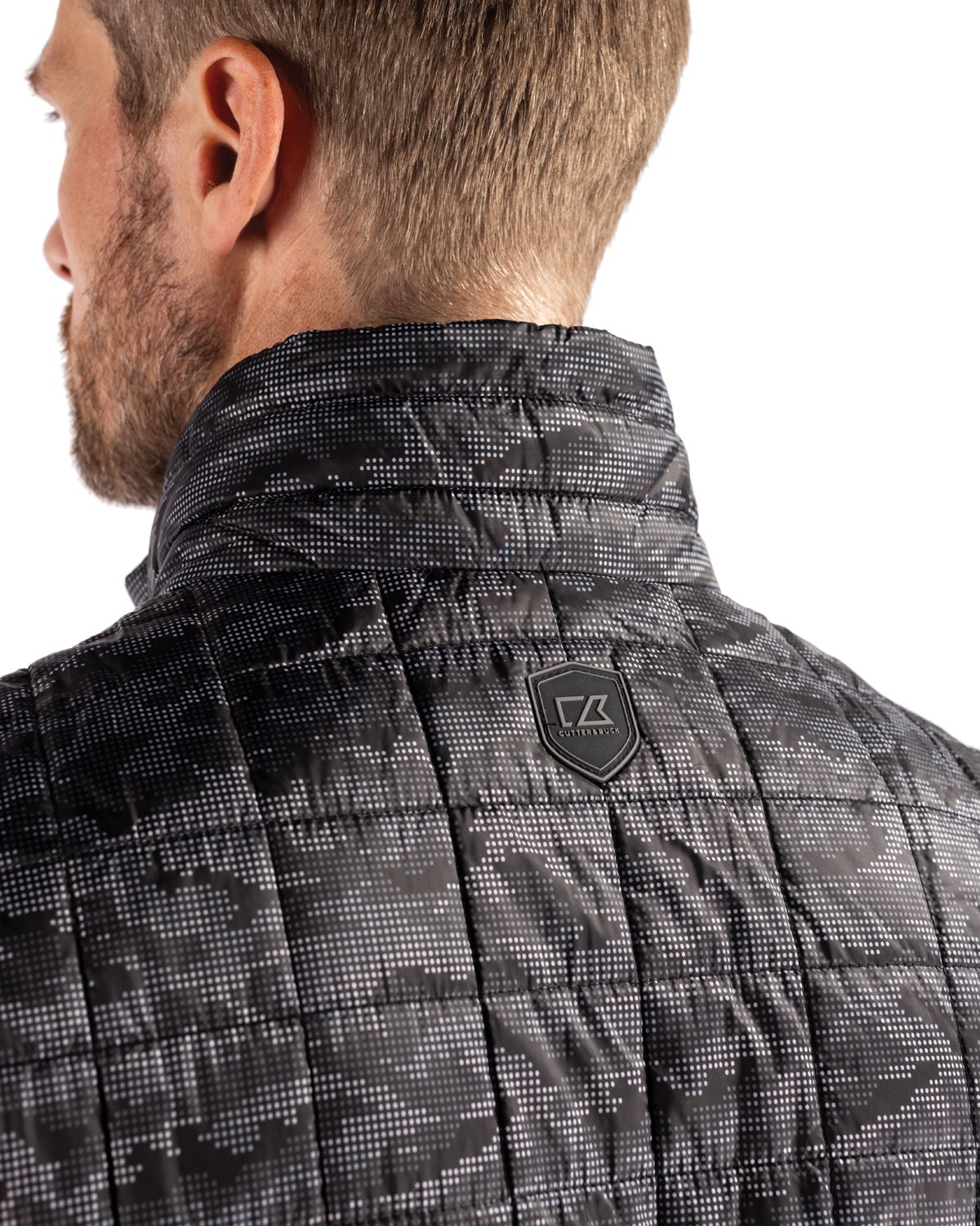 Rainier PrimaLoft Mens Eco Insulated Full Zip Printed Puffer Vest