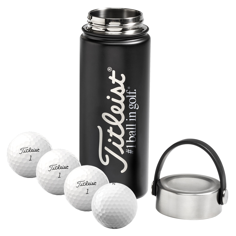 Titleist 4-Ball Metal Water Bottle 2