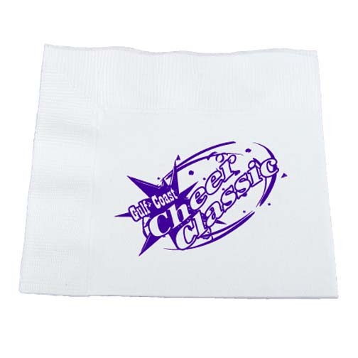 3-Ply White Luncheon Napkin 6.5" x 6.5" 1