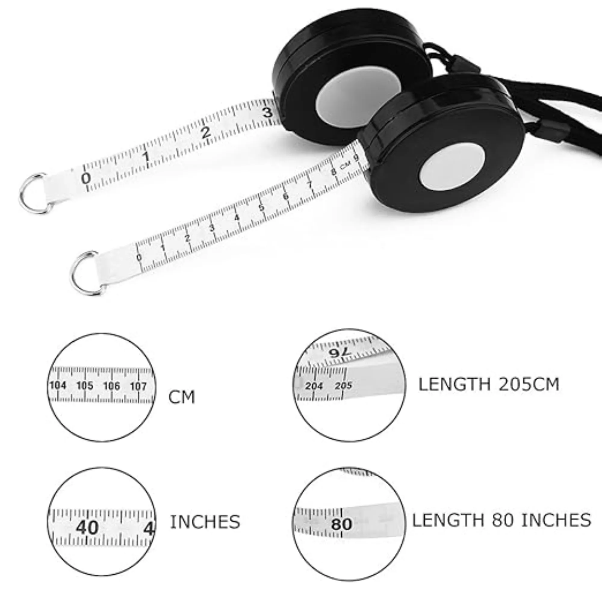 Mini Soft Ruler With Rope 3