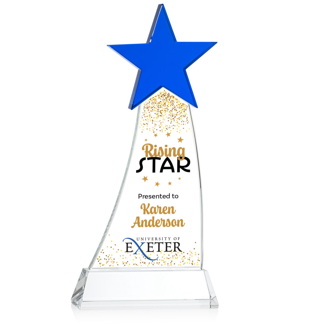 Manolita VividPrint™ Award - Blue/Clear 7