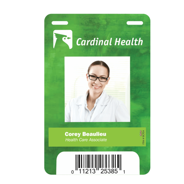 3 5/8" X 5 1/2" Plastic Identification Badge 1