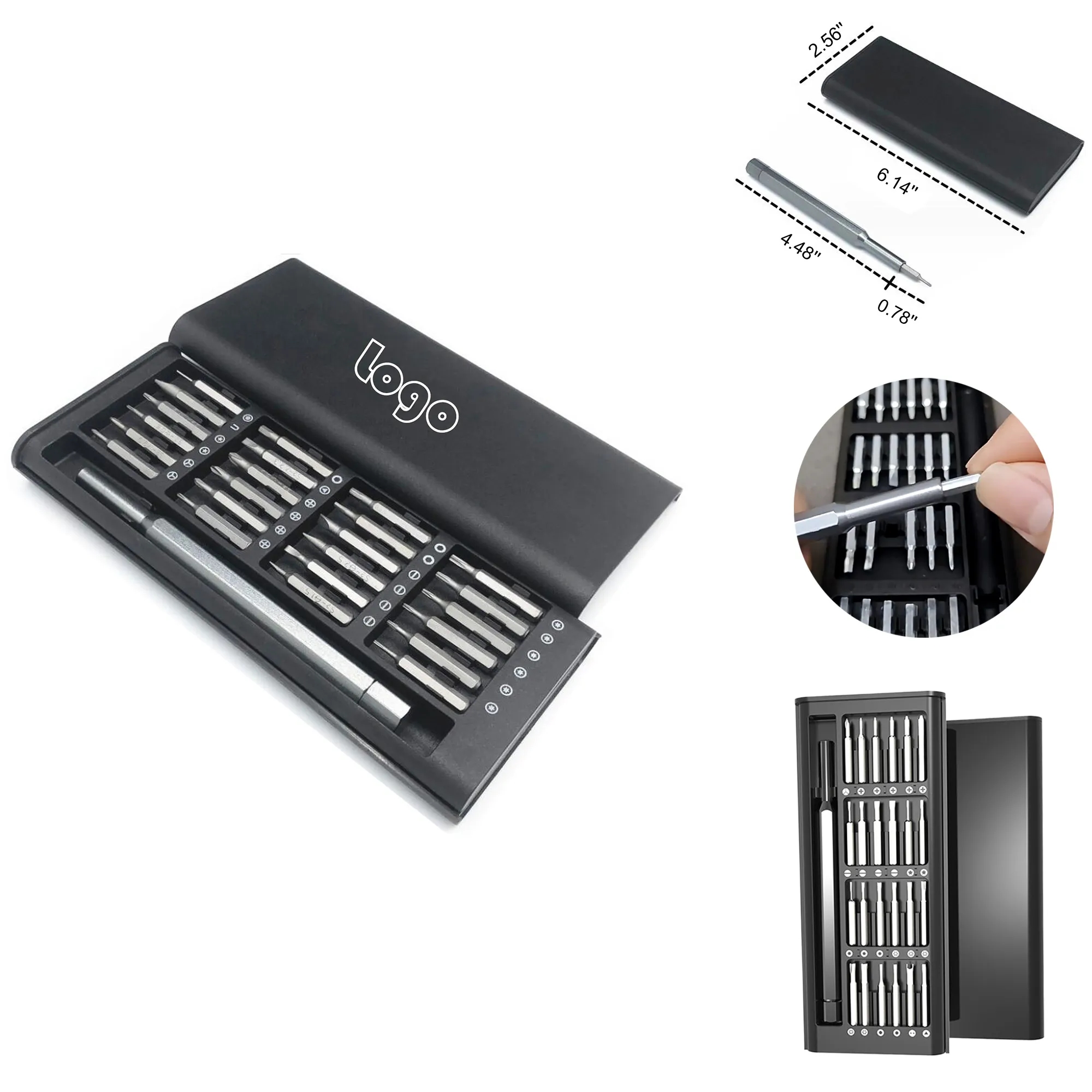 MOQ50 24 in 1 Screwdriver Repair Tool Set Aluminum Handle 5