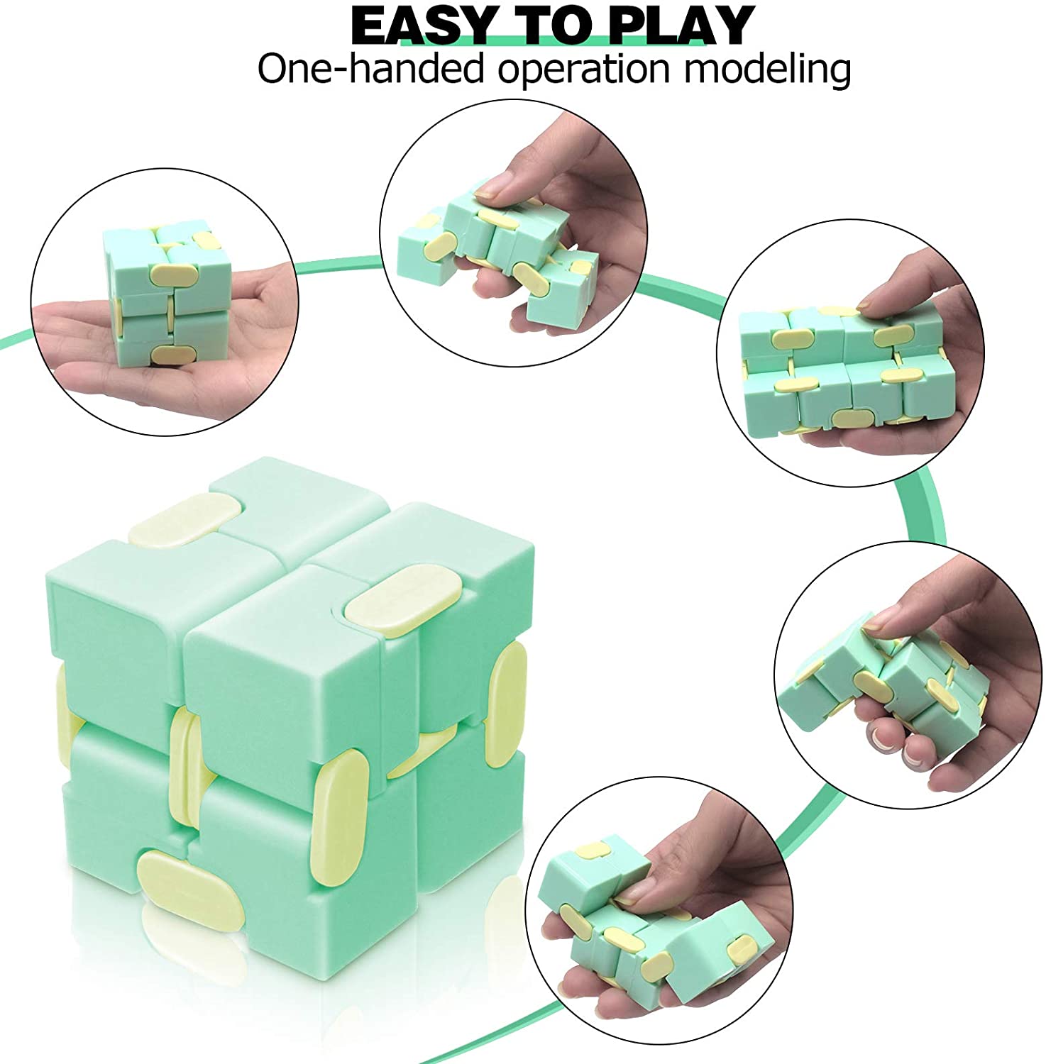 Heruo Infinity Cube Fidget Sensory Toy 4