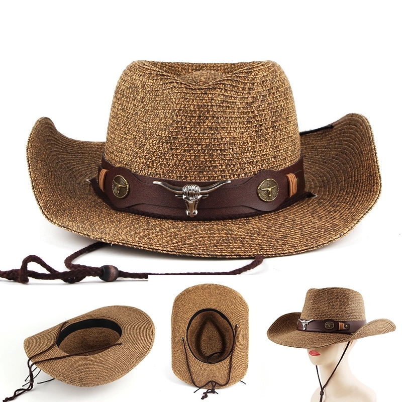 Gambler Straw Hat Skimmer Boater 1