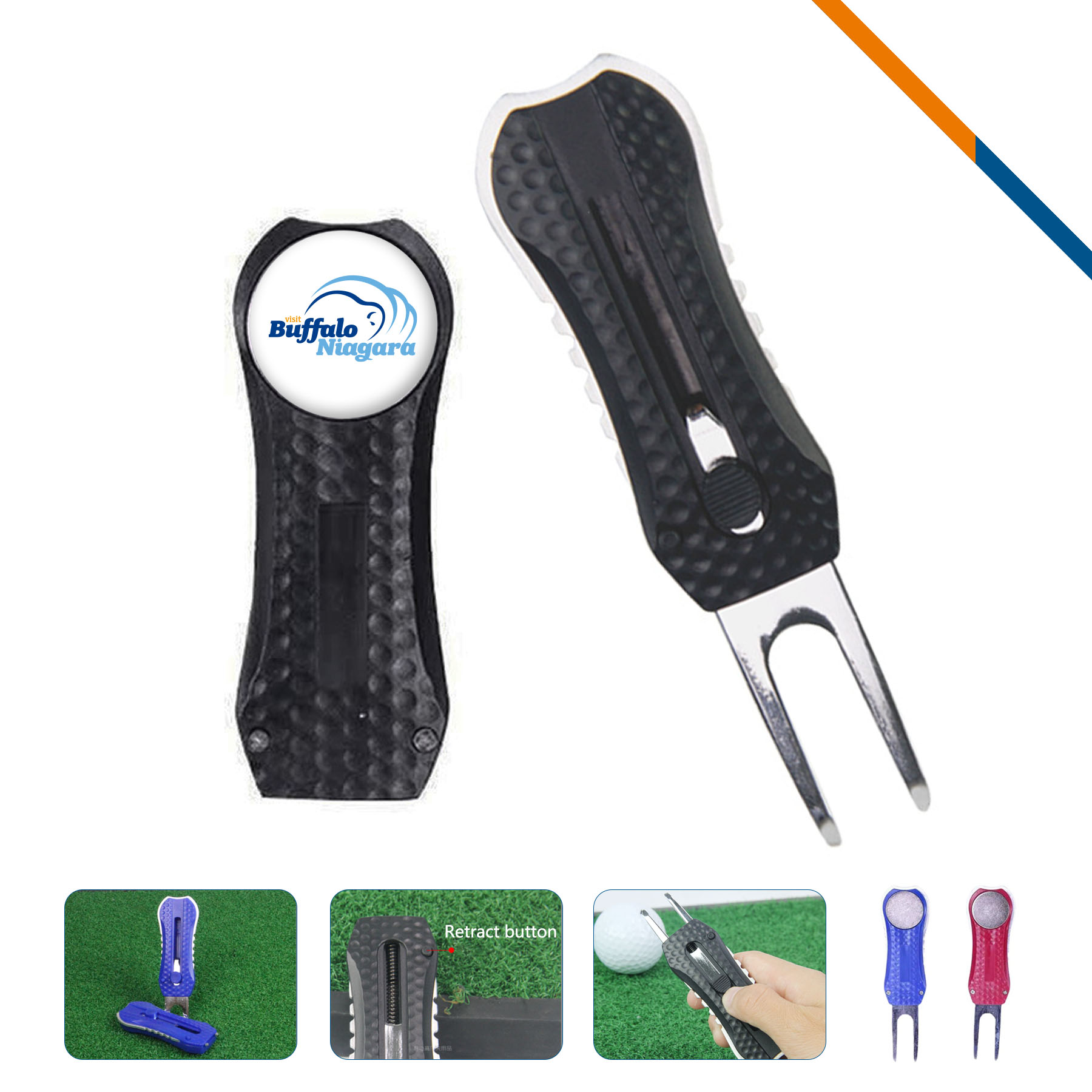 Zorky Ball Marker Golf Divot Tool 6