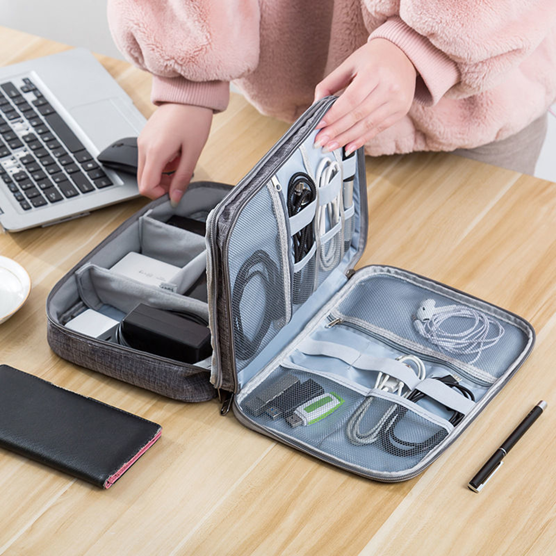 Electronic Cable Organizer Storage Bag 3
