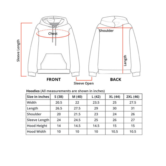 Men's Hoodie - Printed, custom hoodie or sweatshirt with logo imprint 4