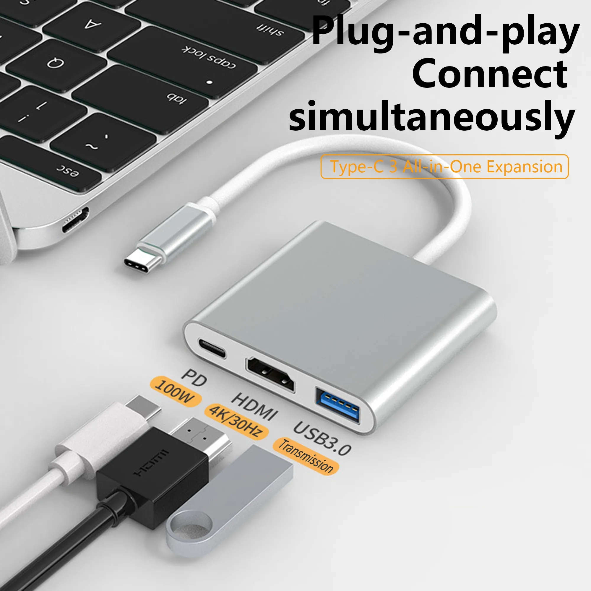 3 In 1 Type-C To HDMI Adapter 5