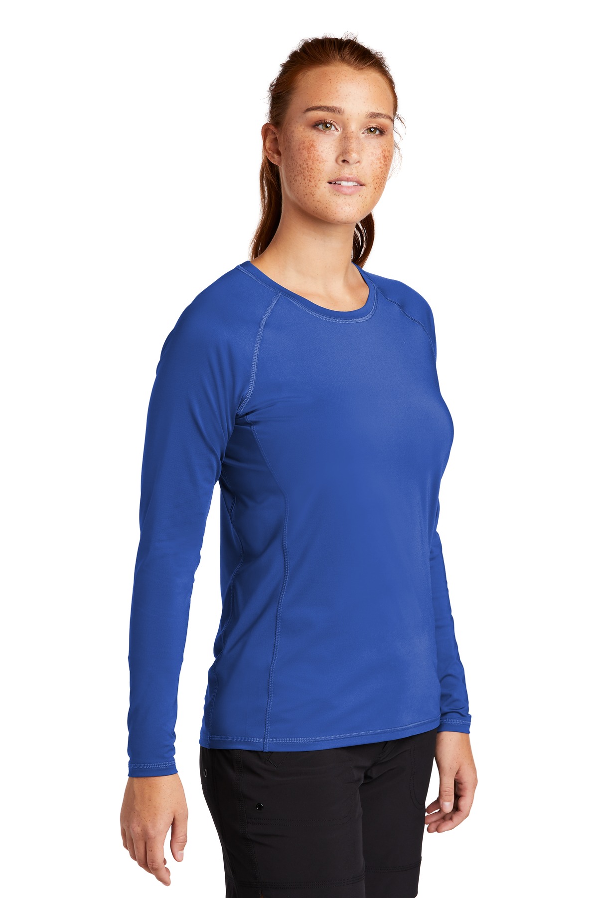 Sport-Tek Women's Long Sleeve Rashguard Tee. LST470LS 23