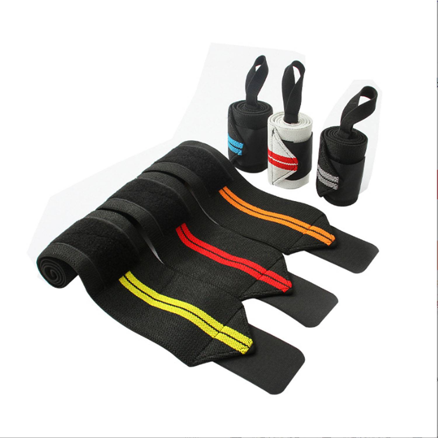 Custom Adjustable Wrist Stripe Pattern Support Straps 7
