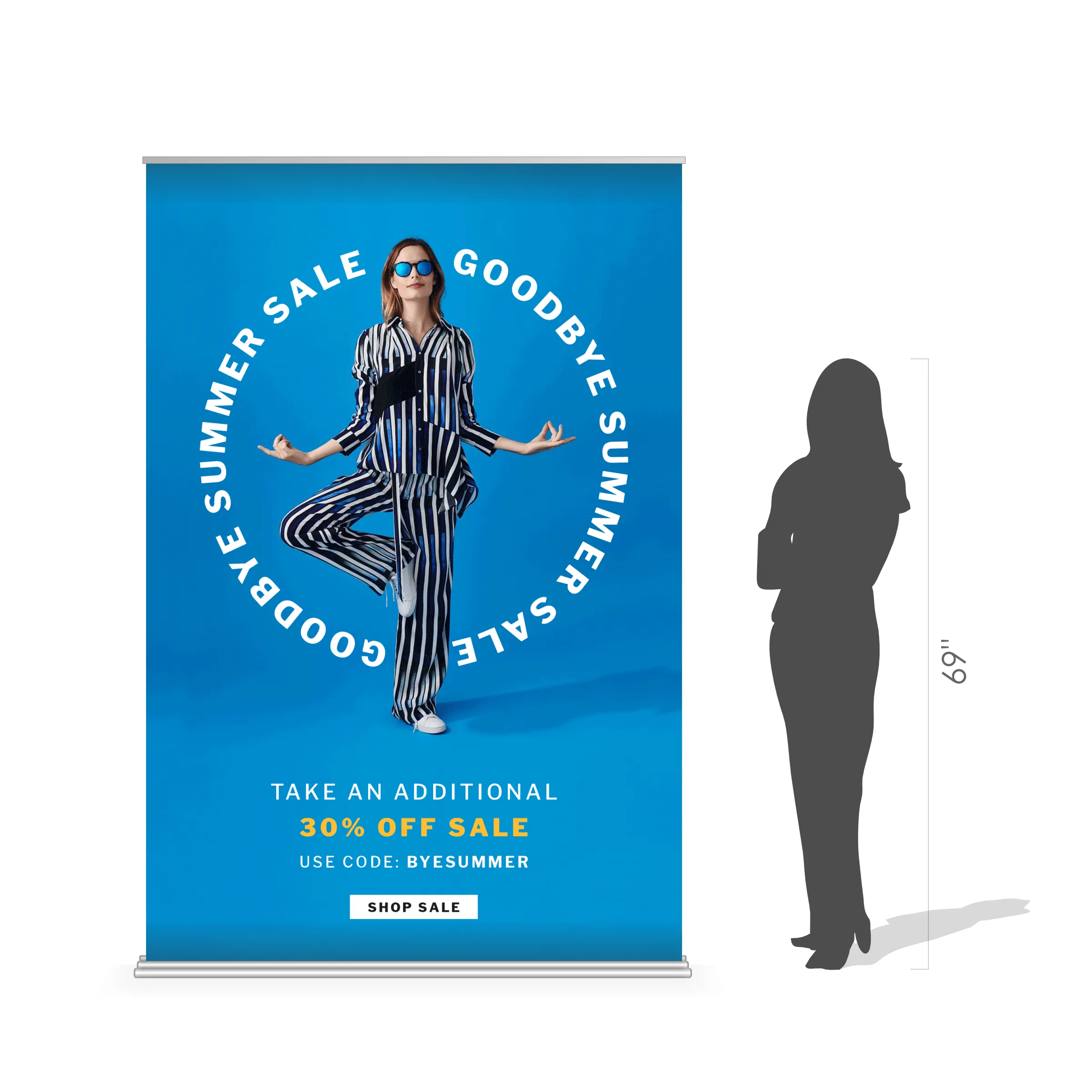 60" x 92" Wide Standard Retractable Banner Kit 2