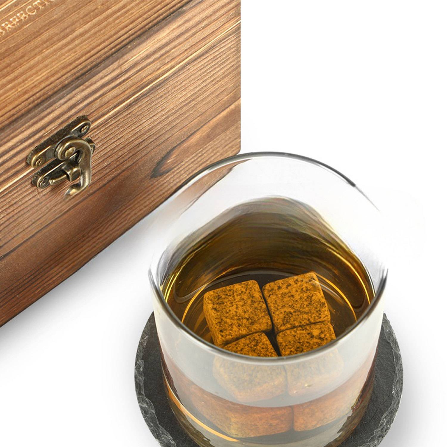 Whiskey Stones Glass Gift Box Set 5