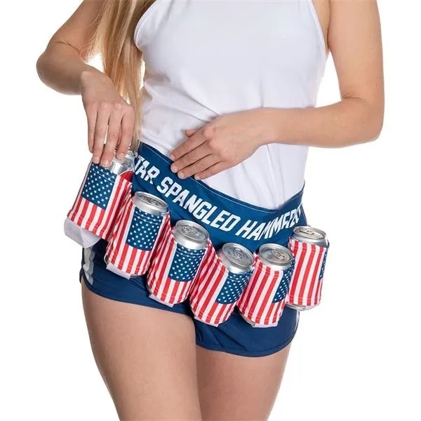 Custom Printed 6-Pack Beer Belt Camping Picnic Waist Bag 8