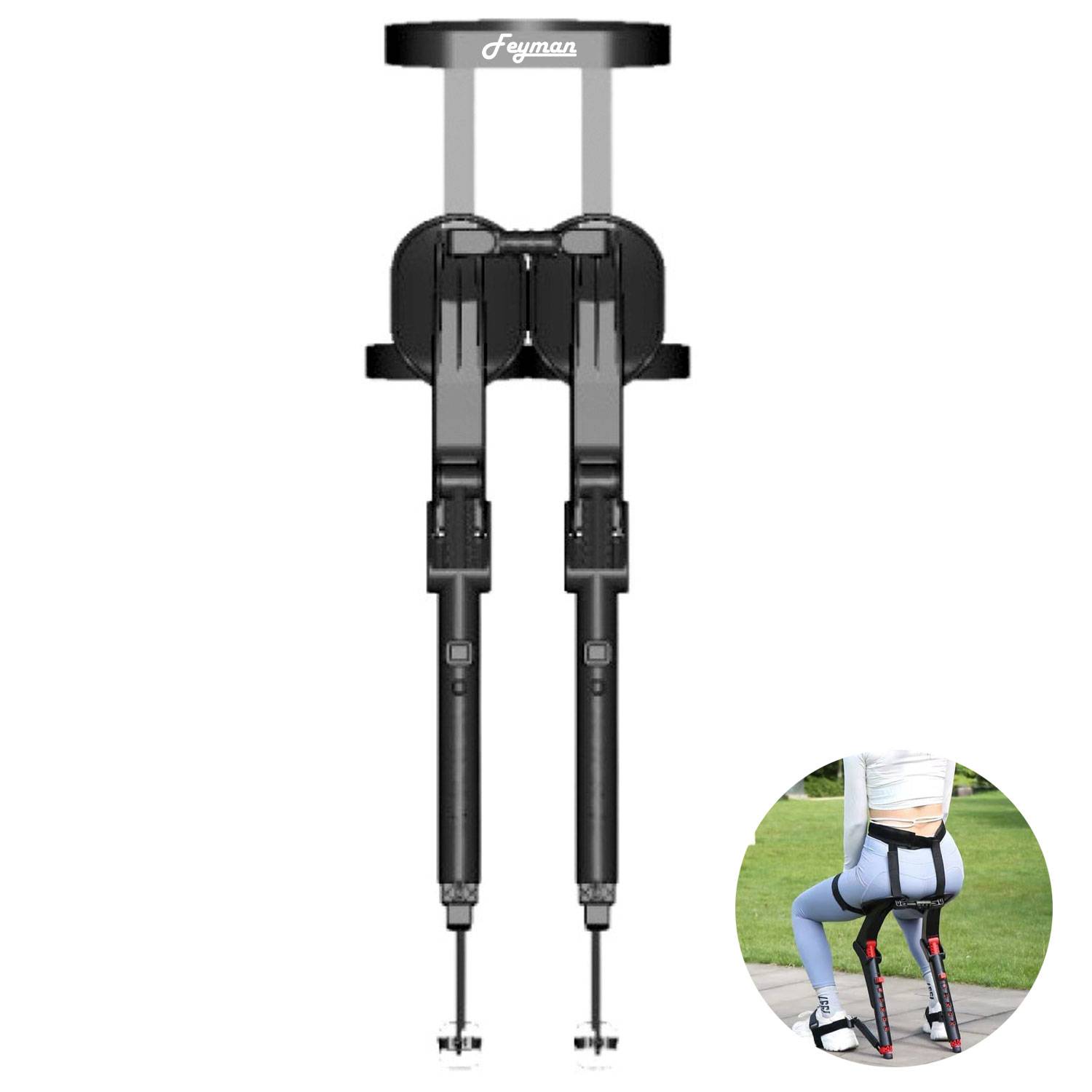 Portable Leggings Adjustable Folding Stool 2