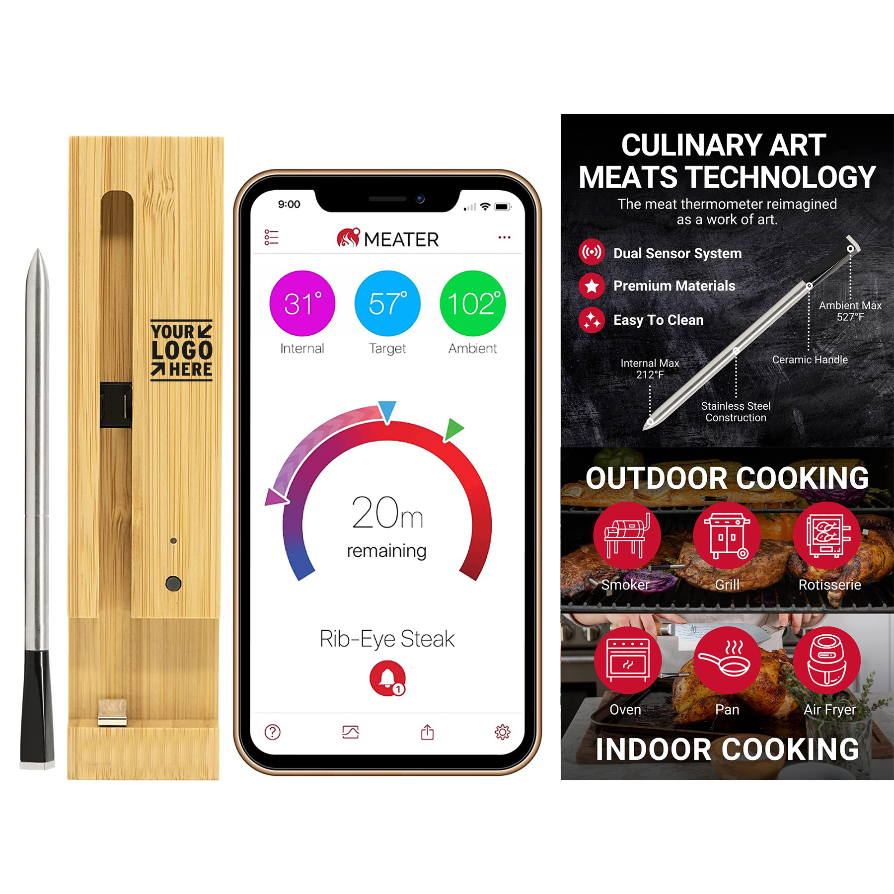 Plus Smart Meat Thermometer with Bluetooth 2