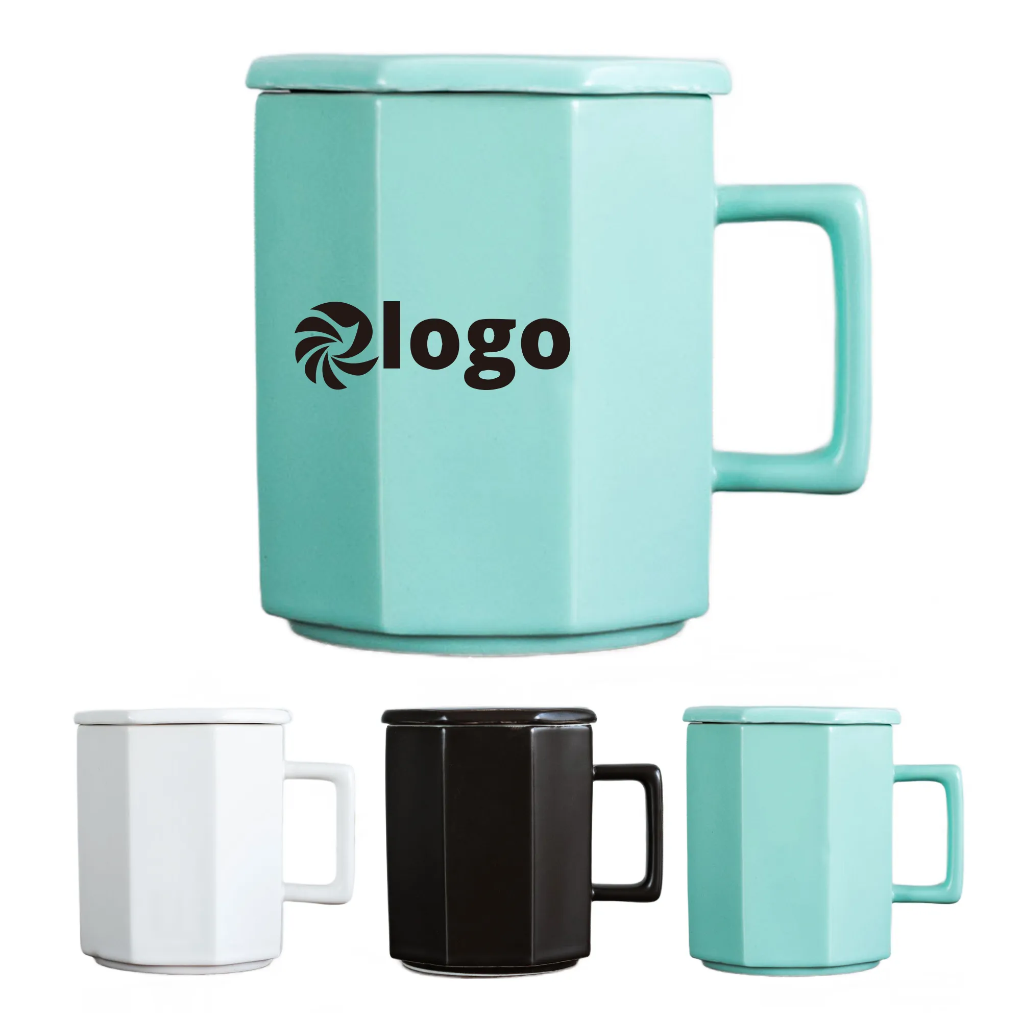 11Oz Elegant Ceramic Mug With Lid
