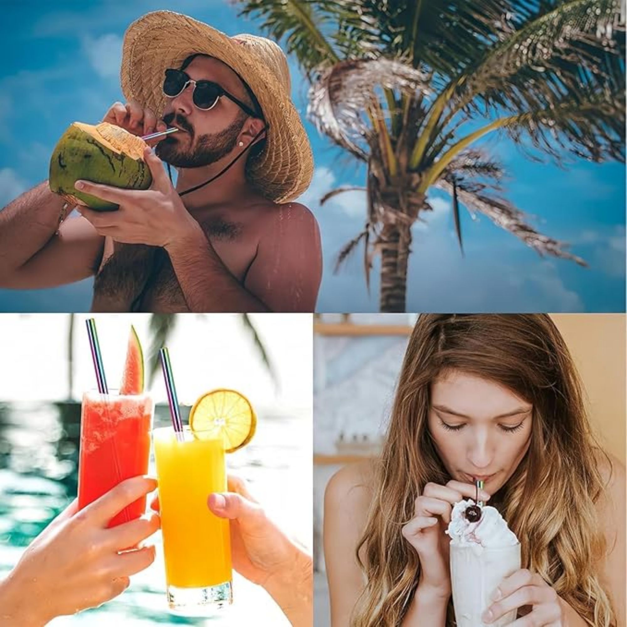 Collapsible Stainless Steel Drinking Straws 4