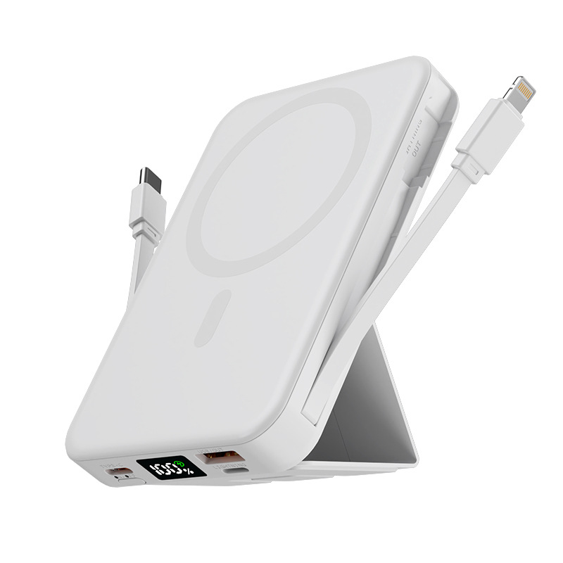 10000mAh 15W Magnetic Wireless Power Bank W/ Stand 3