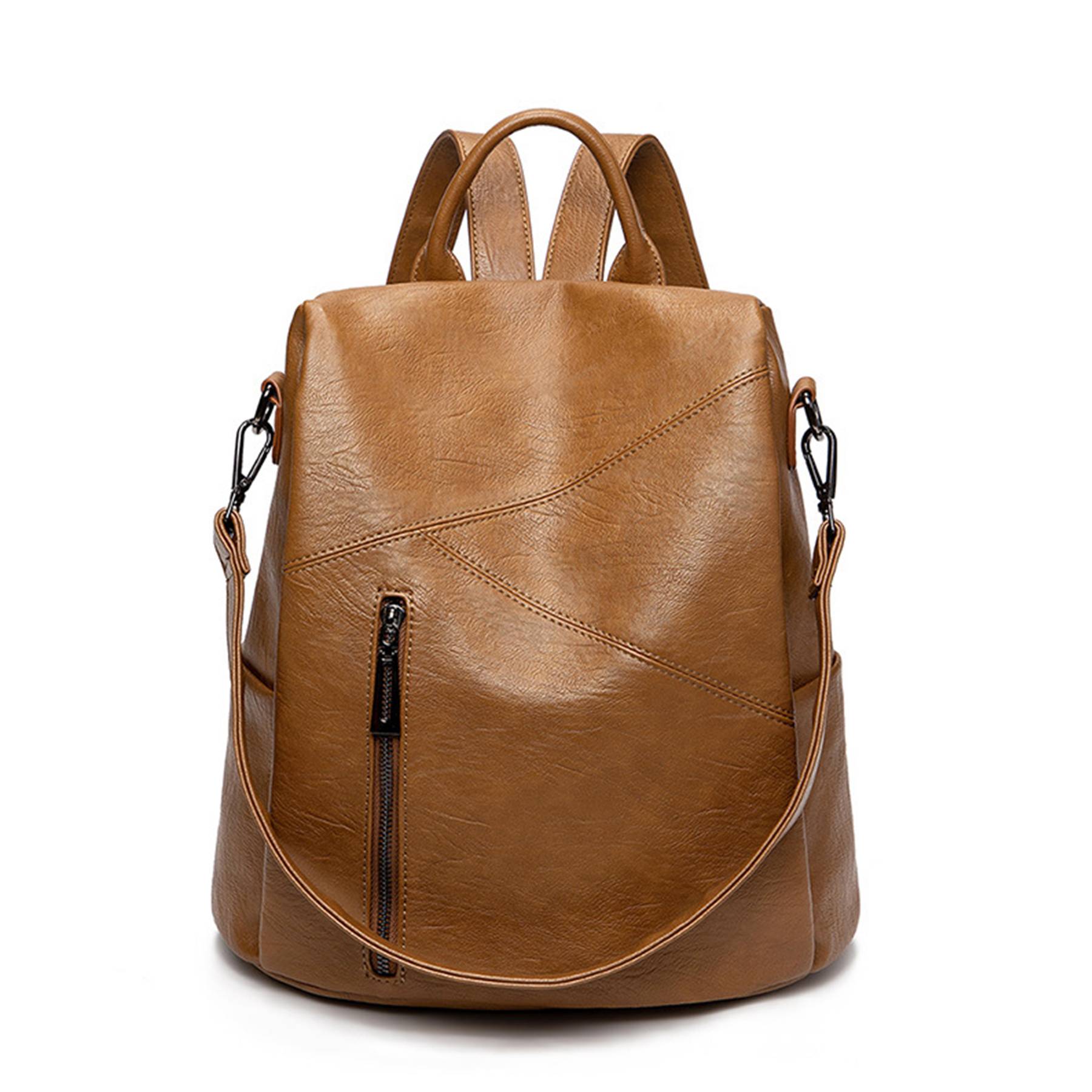 Polyurethane Women Purse Fashion Travel Shoulder Backpack 6