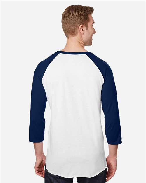 Premium Blend Ringspun Three-Quarter Sleeve Raglan Baseball T-Shirt - 560RR 22