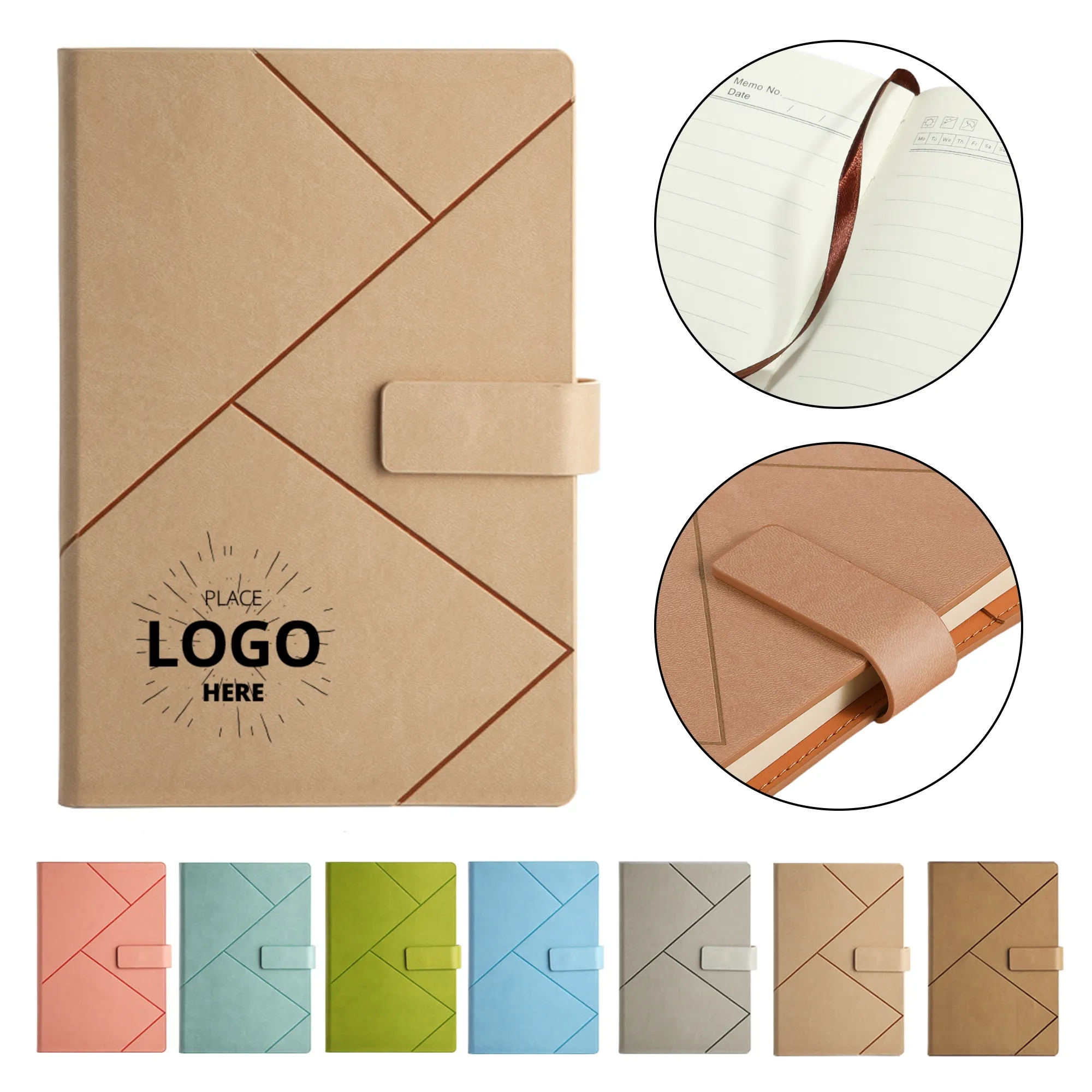 A5 Lined Notebook with Magnetic Closure 3