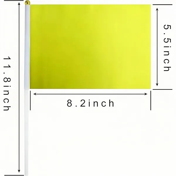 Small Stick Flags with Solid Color Mini Banners 2