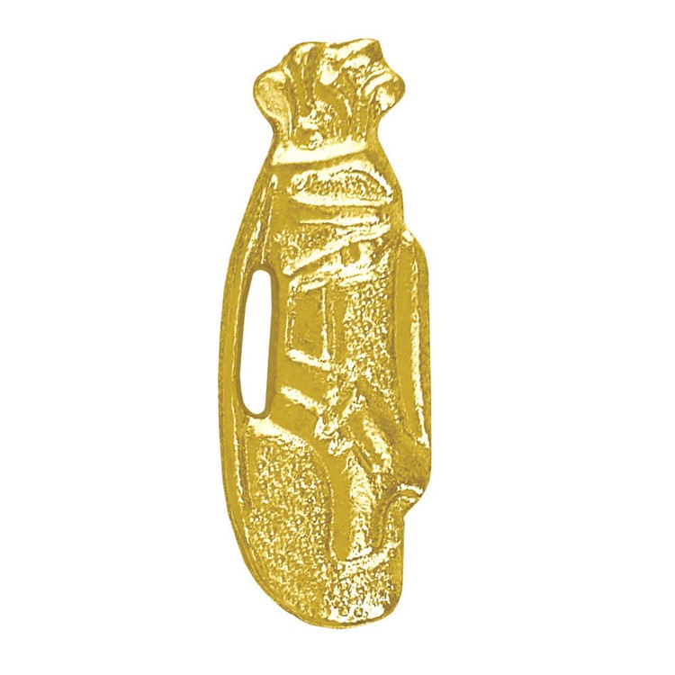 Golf Bag Bright Gold Chenille Lapel Pin