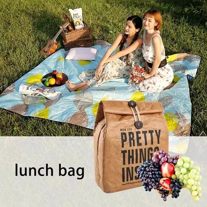 Reusable Waterproof Insulated Cooler Freezable Lunch Bag 4