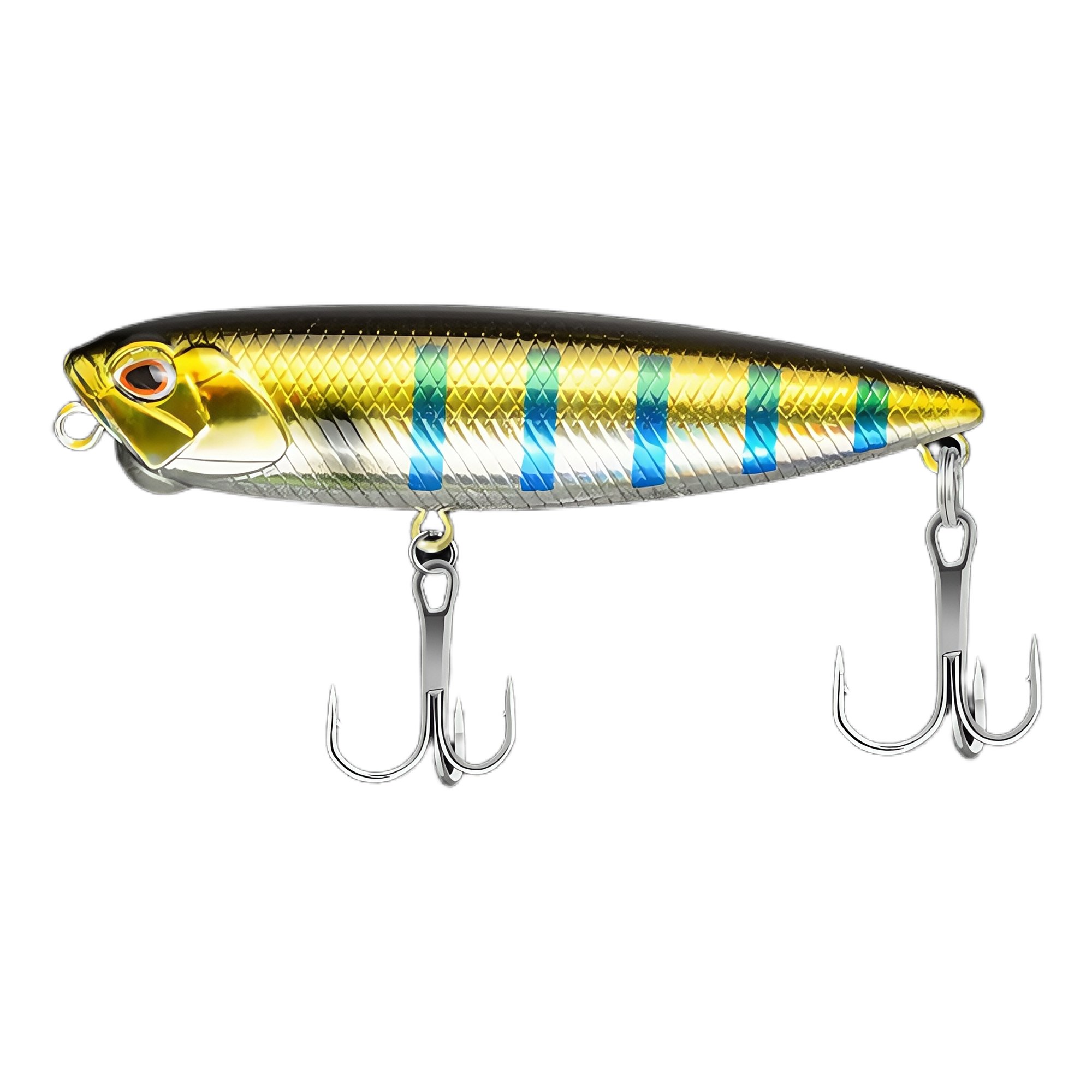 14.5g Topwater Zigzag Walking Bait Floating Pencil Lure with Rattles for Bass and Pike 6
