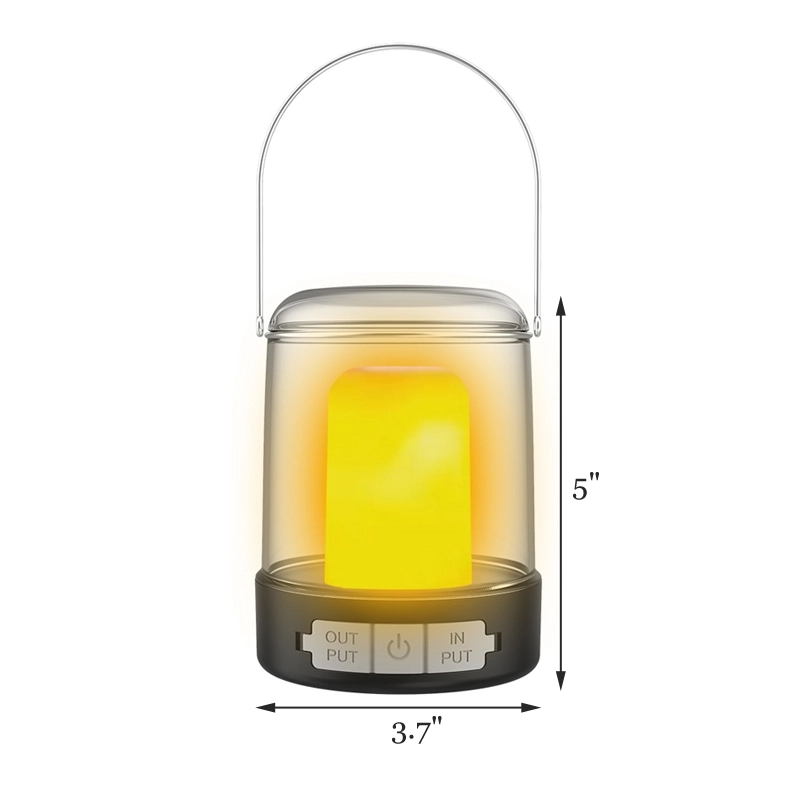 LED Camping Lantern Rechargeable Tent Light w/ Hanging Hook 8