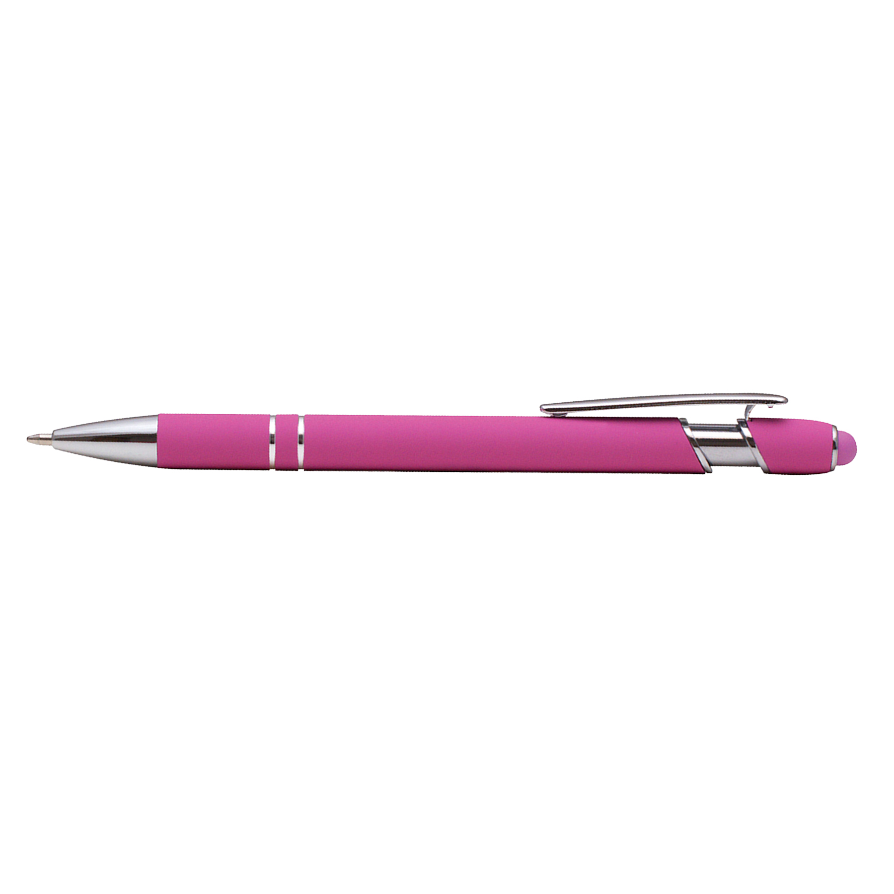 Bright Soft Touch Aluminum Ballpoint Stylus Pen 6