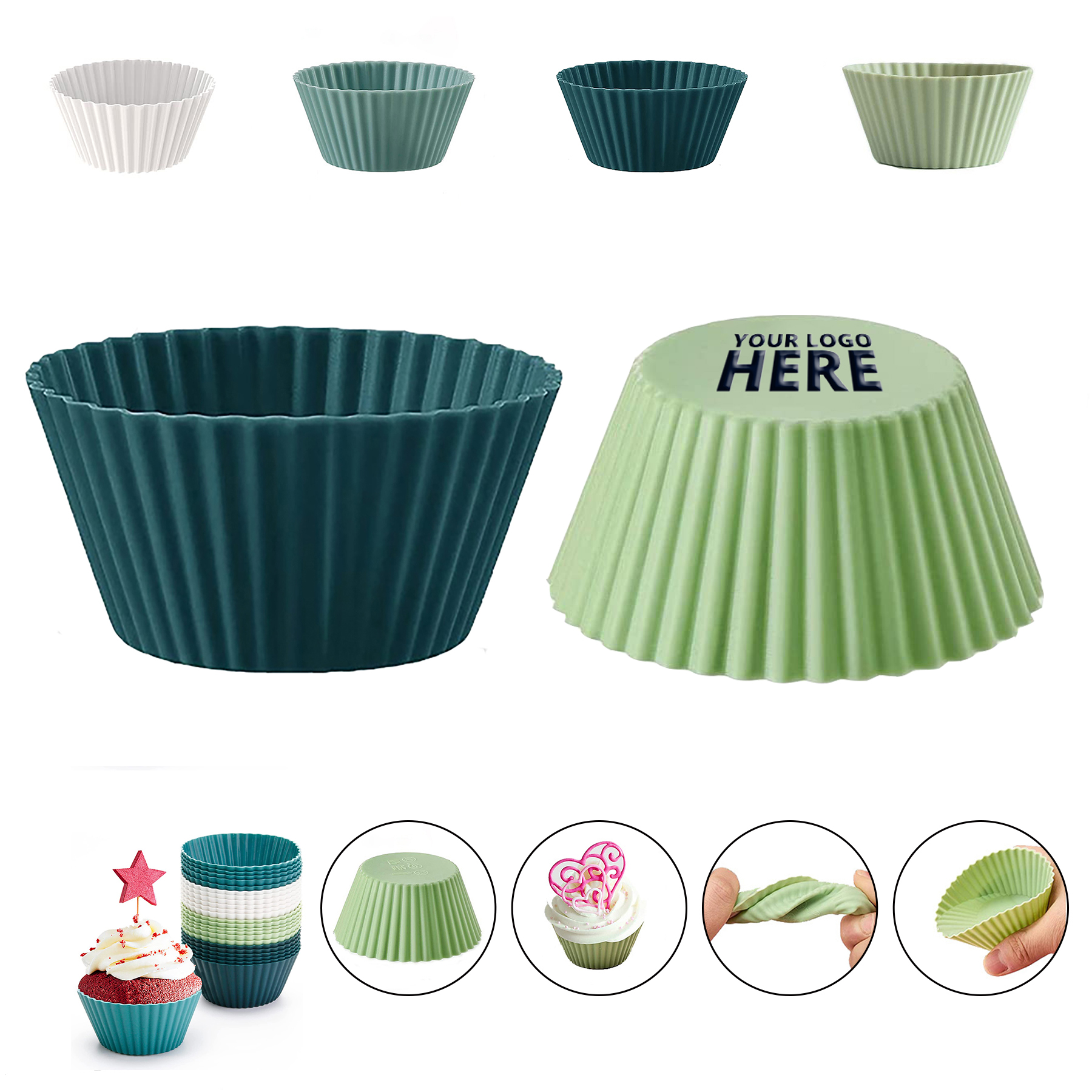 Reusable Silicone Baking Cup 2