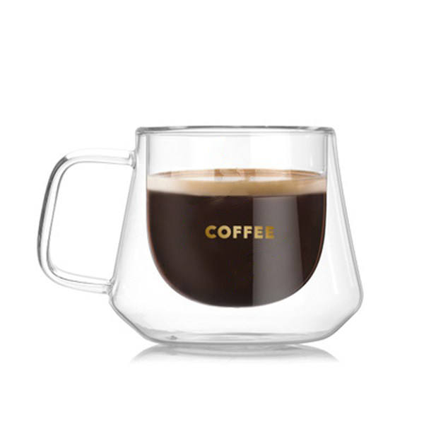 Double Walled Glass Coffee, Clear Wall Cup 2