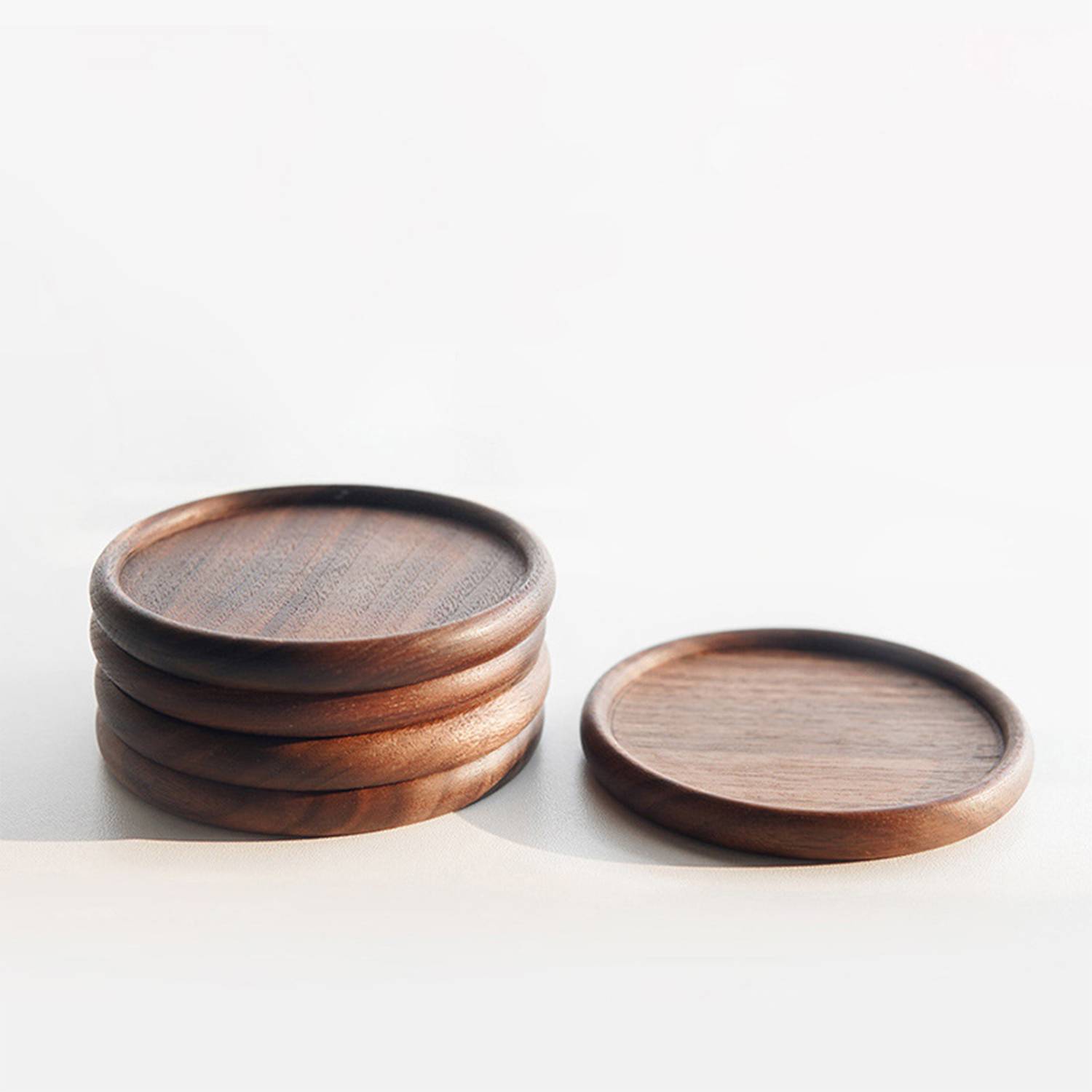 Black Walnut Wood Insulated Coaster 3