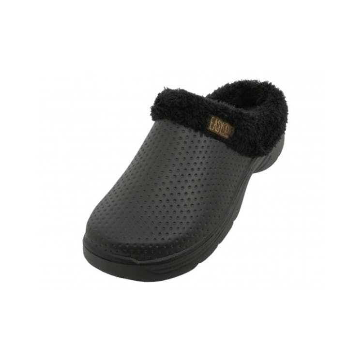 Women's Clogs - Black 6-11 Faux Fur Lined 2